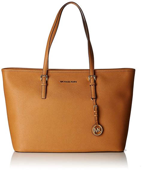 jet set travel saffiano leather medium tote michael kors|jet set saffiano tote bag.